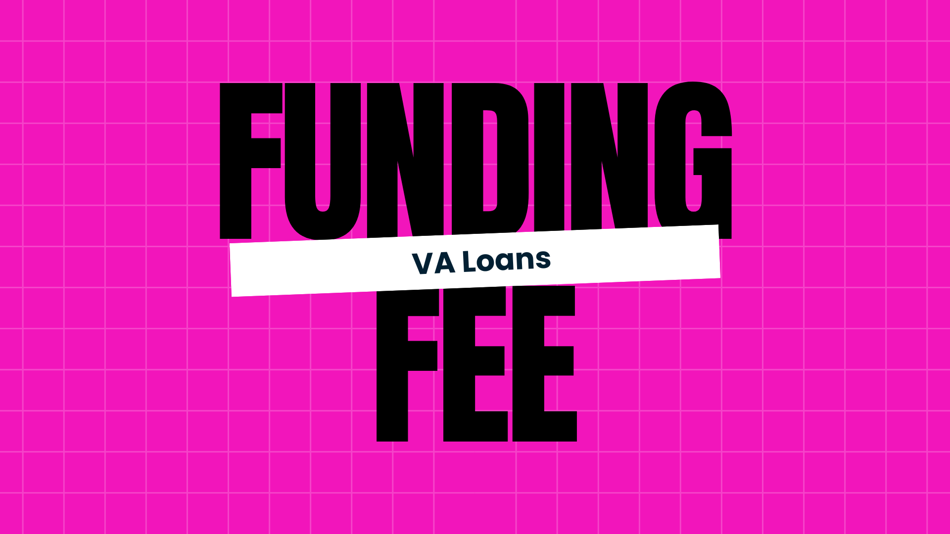 VA Funding Fee